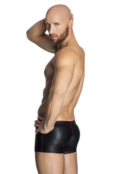 Wetlook men's shorts with zip